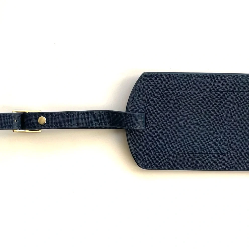 Bulgari Navy Blue Travel Luggage Tag